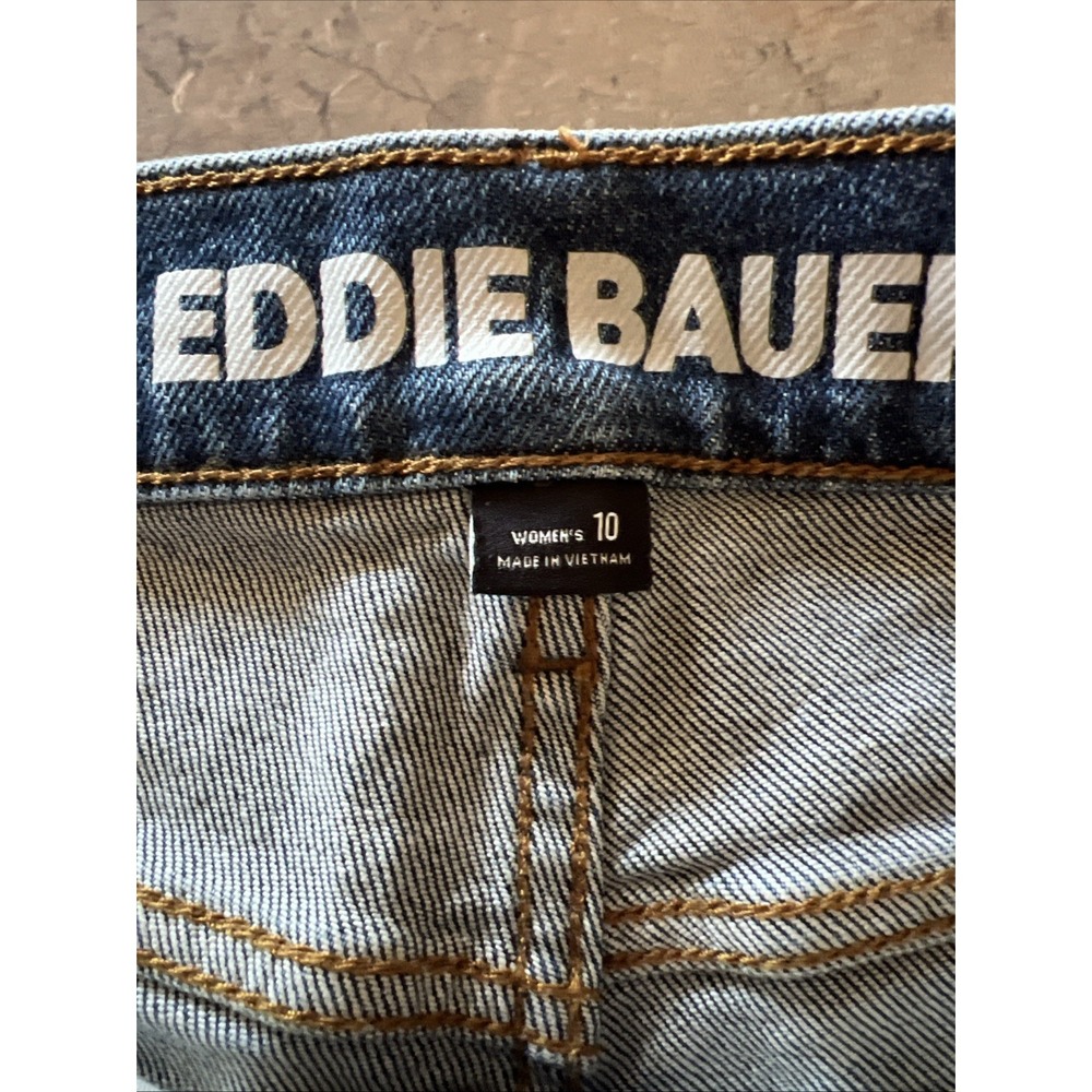 Eddie Bauer Women's Authentic Perfect Straight Leg High Rise Jeans Sz 10 - Picture 3 of 6